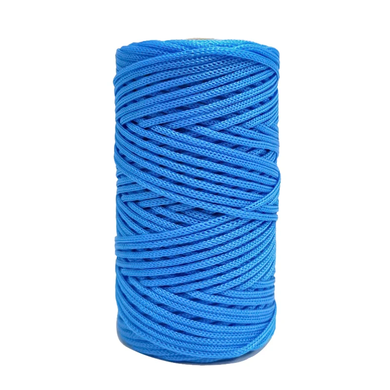 Wholesale Hollow Rope 3mm 4mm 5mm 6mm Thick Crochet Yarn Light Viscose Polyester Thread for Hand Hook Sun Hat Cushion