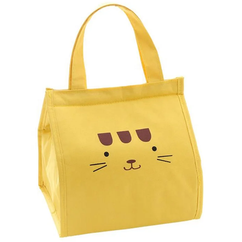 Cute Cartoon Thermal Insulated Student Tote Lunch Pouch