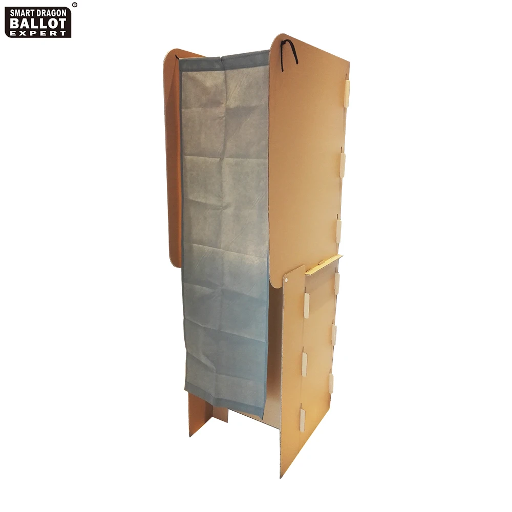 Customized Cardboard Voting Booth Exhibition Portable Exhibition Booth Stands