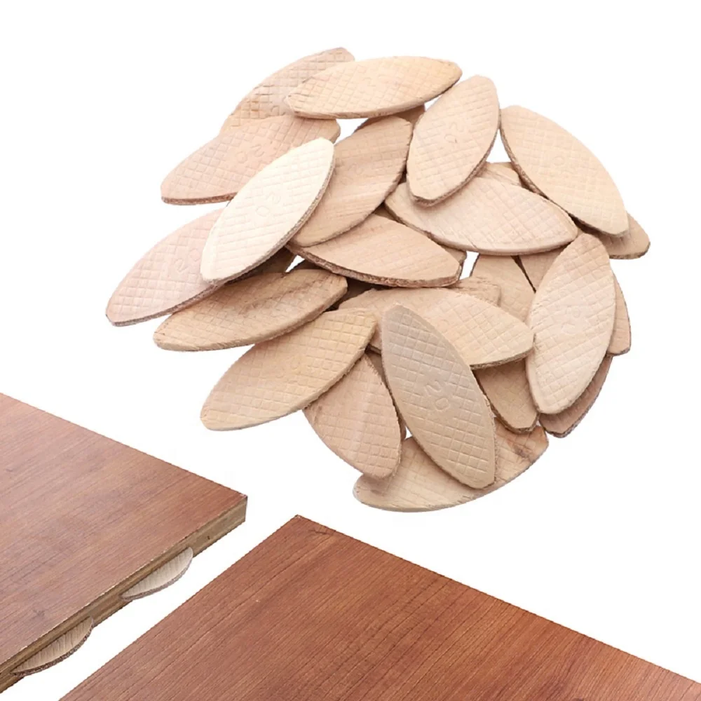 Factory directly High quality With 100pcs No. 0#/10#/20# Assorted Wood Biscuits for Tenon Machine Woodworking Biscuit Jointer