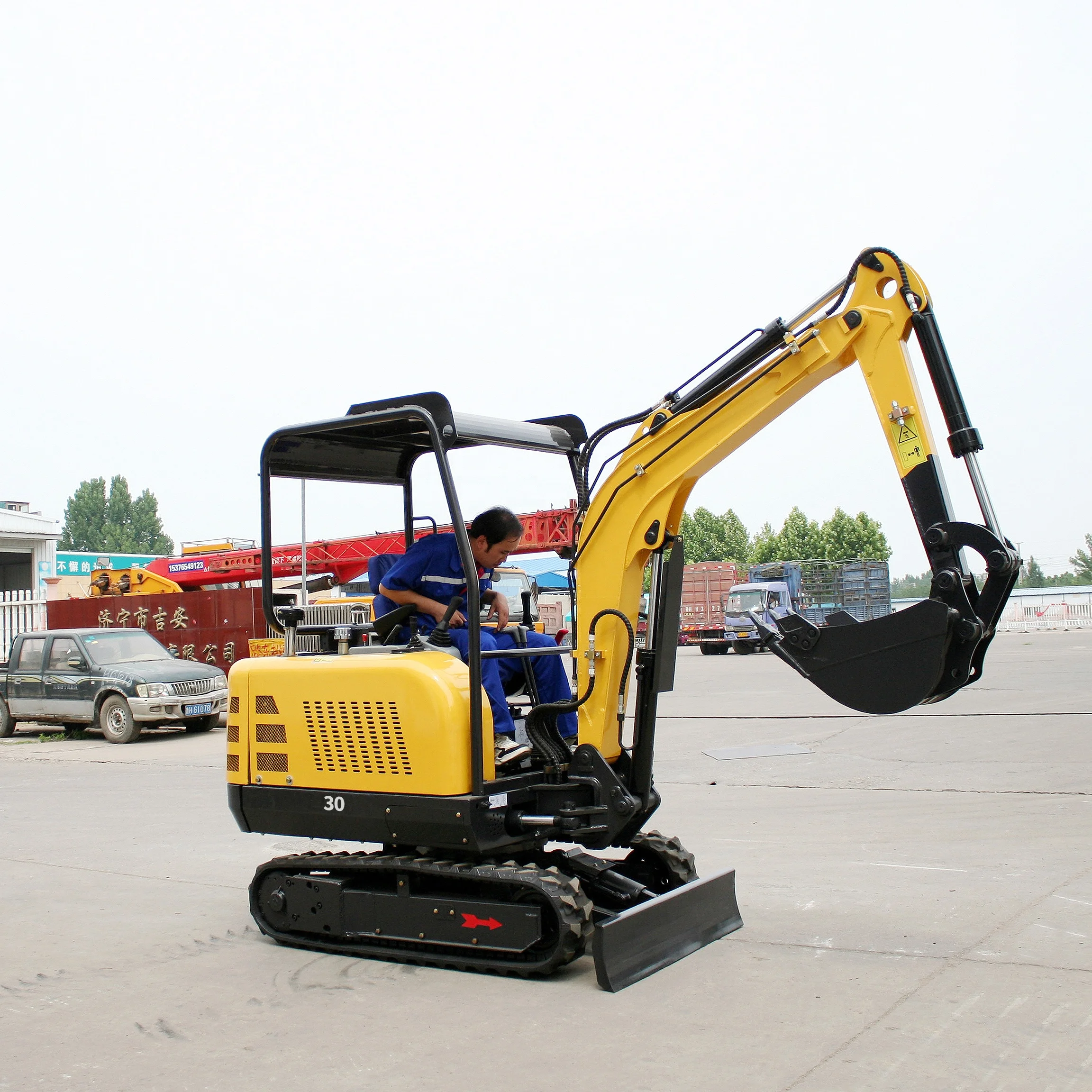 FREE SHIPPING Mini Excavator 3.5 Ton EPA Farm Used New Crawler Digger  Engine Chinese small Excavators 1 ton 2 ton Machine