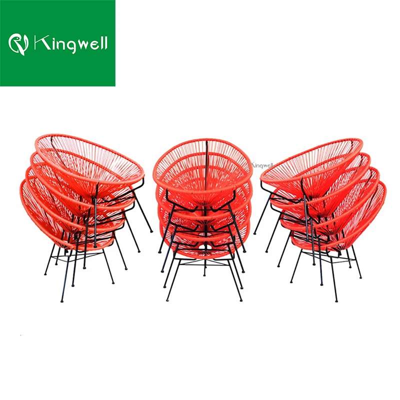 Leisure style patio used antique cane rattan chair acapulco chair rattan egg chair