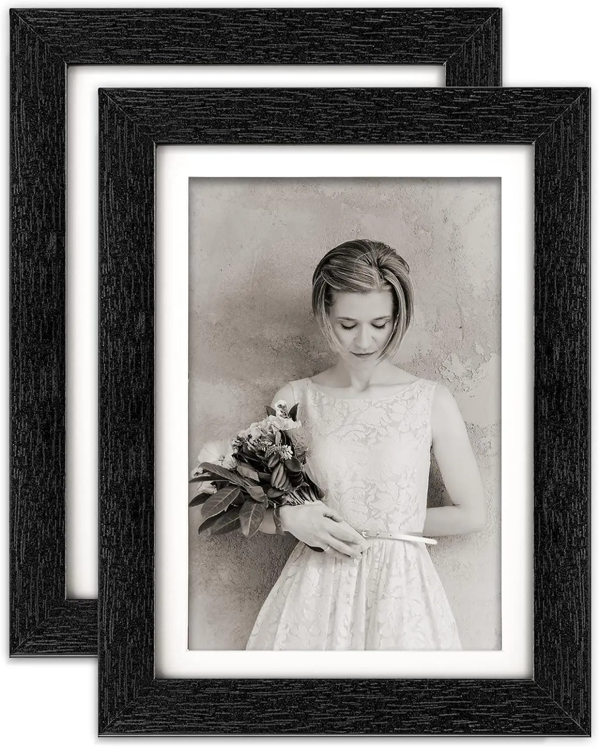 Customized Black Wood Picture Frame 8x10 to 24 inch MDF with UV Printing Wall Hanging Photo Frame for Decor