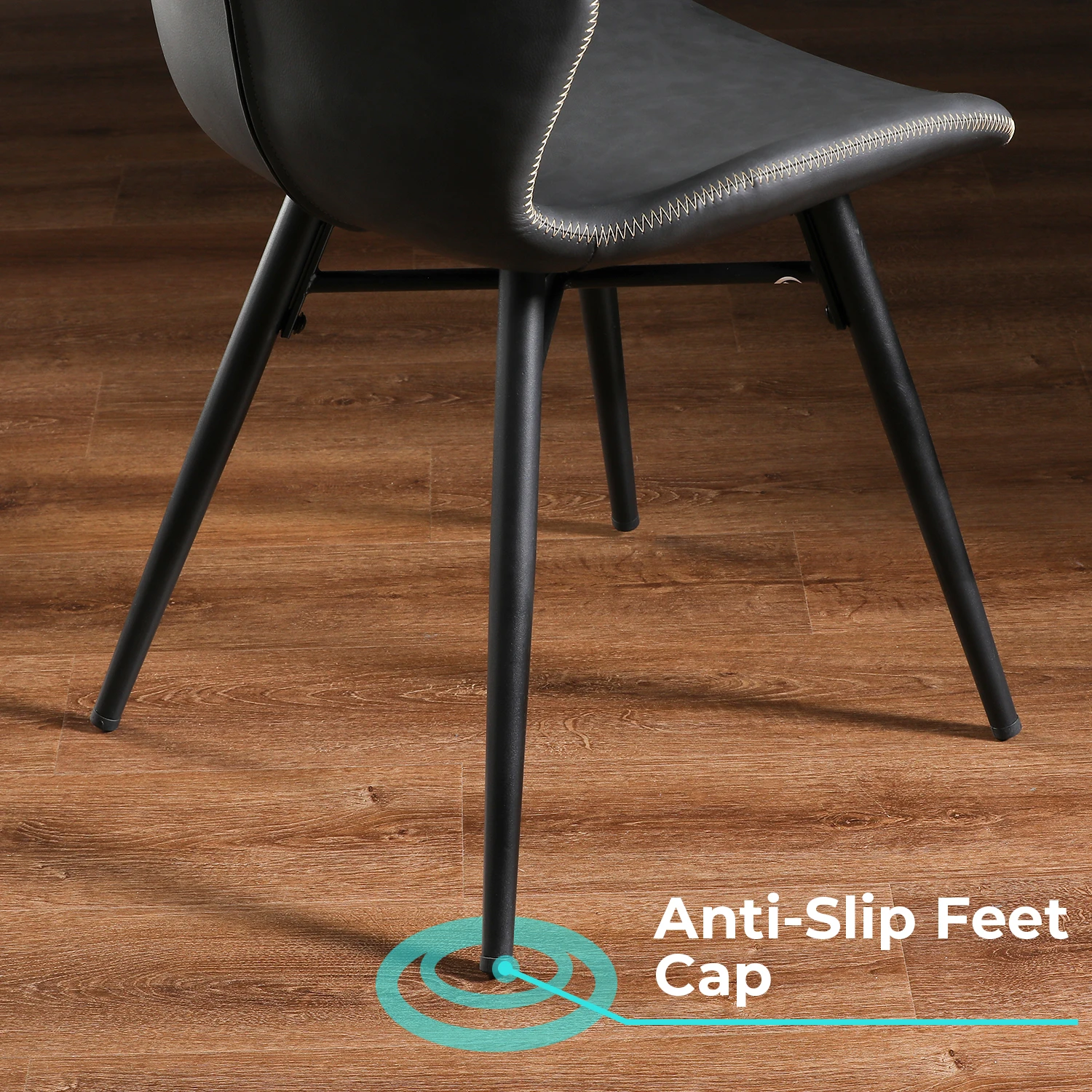 
Popular factory price Blue Velvet Black Painting Leg Dining Chair Modern Chair 