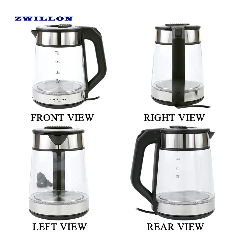 Electrical kettle 2.2L cordless wholesale water boiler kittle 220v for coffee and tea pot heating for home new electric kettle