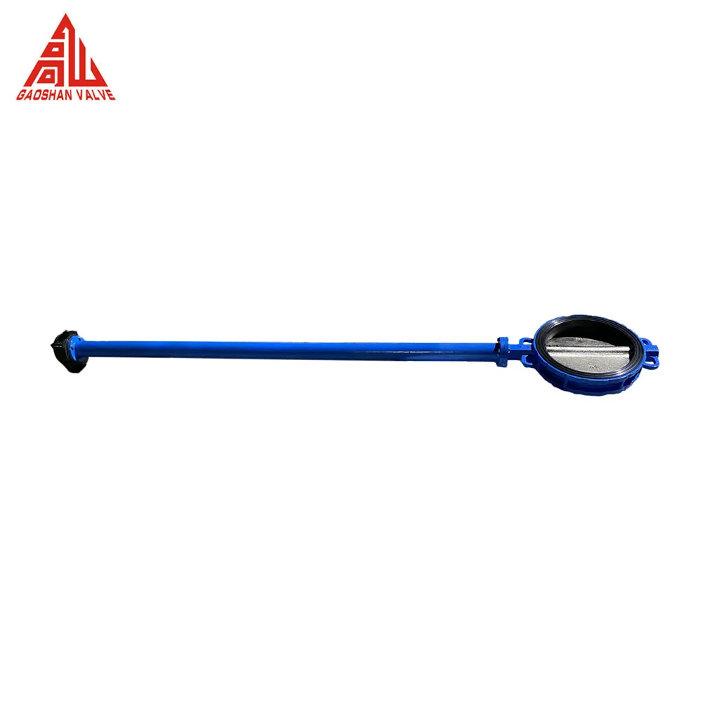 Butterfly Valve Rubber Seat Flange Wafer 4 Inch Extension Stem Butterfly Valve