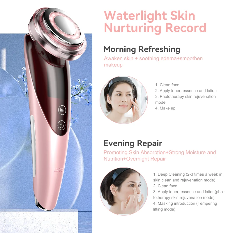 OEM&ODM One-stop Service Factory Anti Aging Equipment Instrument Multifunctional Deep Cleaning Facial Cleansing Device