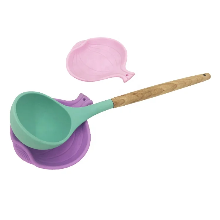 Инструменты для приготовления пищи, лучший поднос для ложки, силиконовая кухонная утварь, держатель для ложки, поднос в форме рыбы