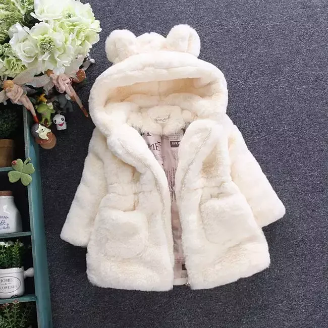 New winter baby girl clothing warm jacket snow coat  baby hooded jacket