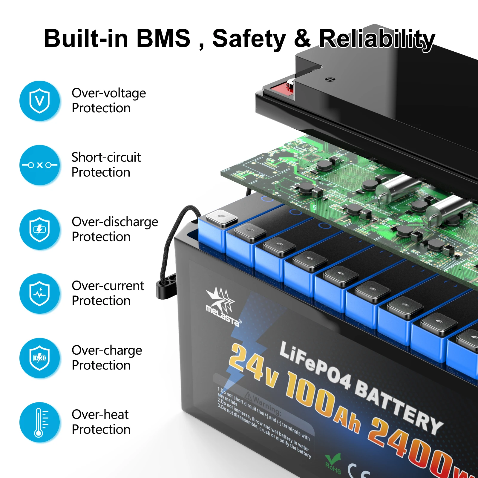 Oem&Odm Deep Cycle Lifepo4 Battery Pack 12v 200ah Ups Lithium Battery for Golf Cart