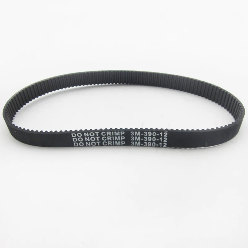Electric Scooter Synchronous Drive Belts  HTD 3M-390-12 3M390 ebike Timing Belt 3M 390 12