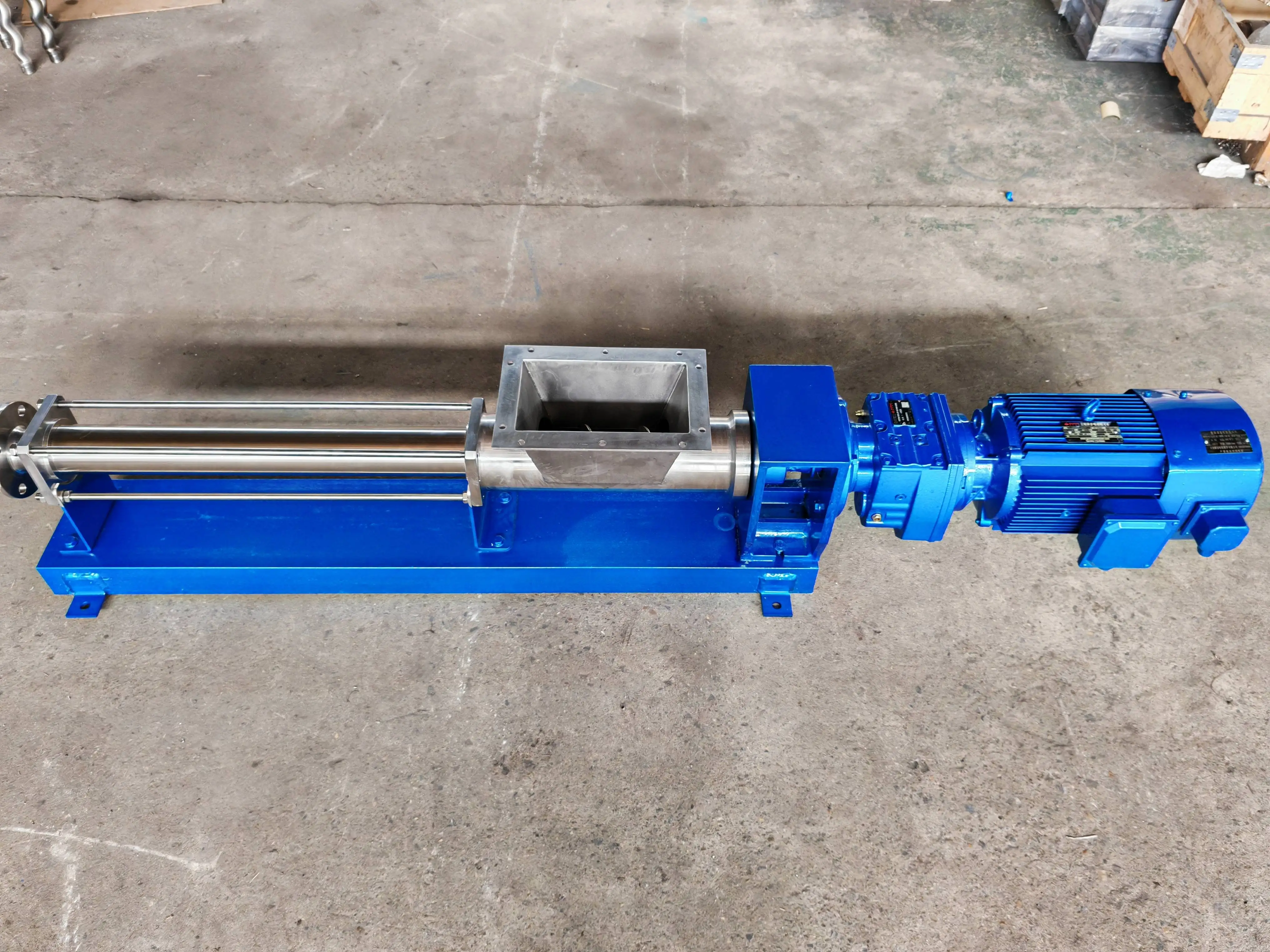 Netzsch Series Food Grade SS304 Open Hopper Single Screw Pump