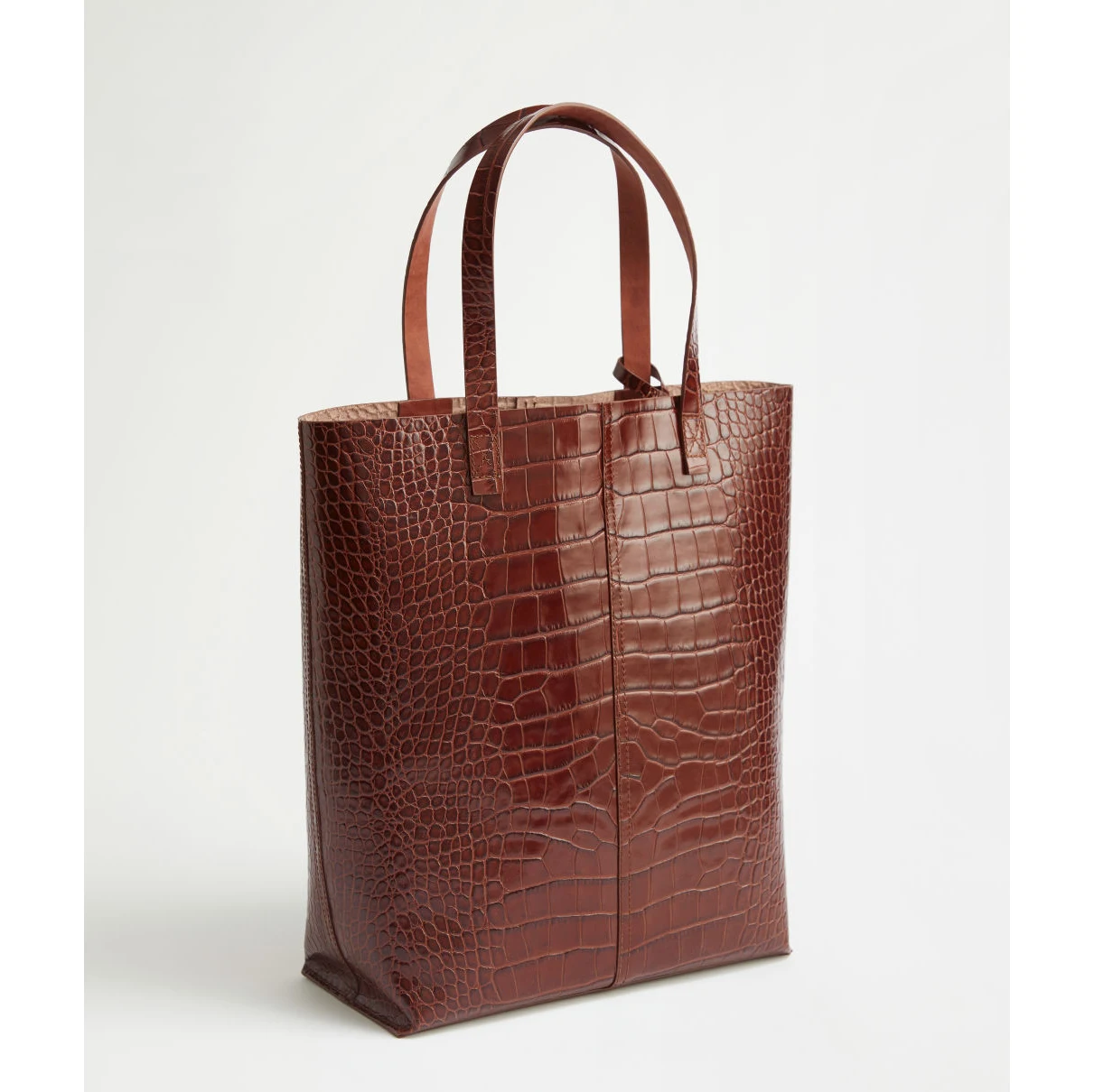 Customized Luxury Large Size Croc Leather Tote Bag Unisex Hand Bag with Pouch