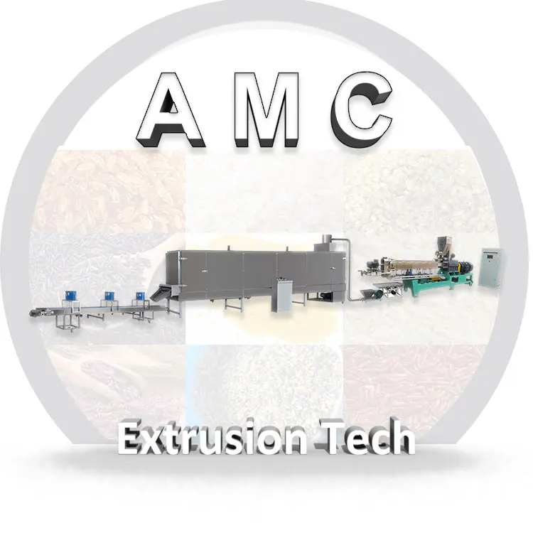 2500kg/h Long service life artificial rice production equipment artificial rice production line