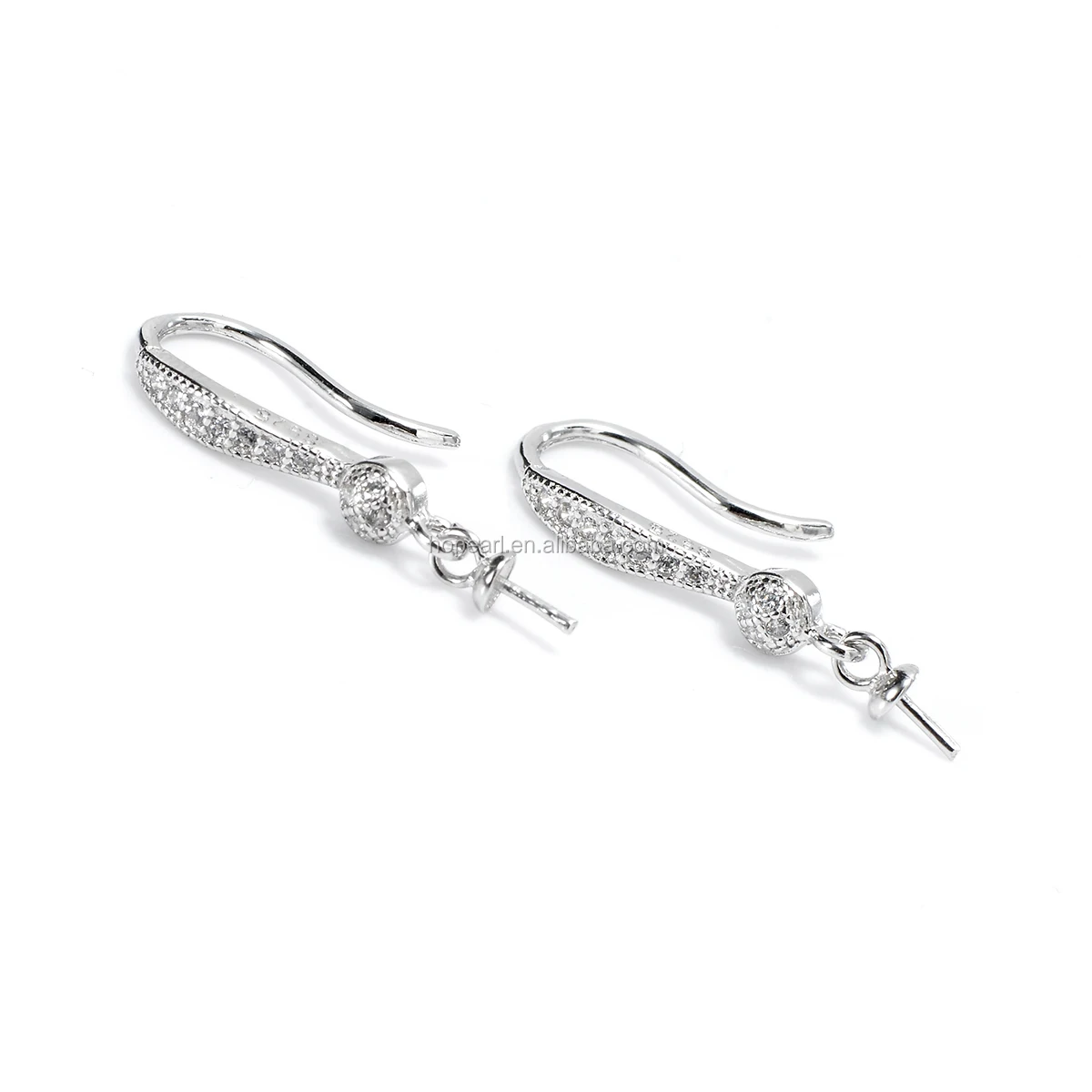 SSE145 свадебные серьги, подарок «сделай сам» для жемчуга, серебро 925 пробы, крючок, фурнитура для сережек