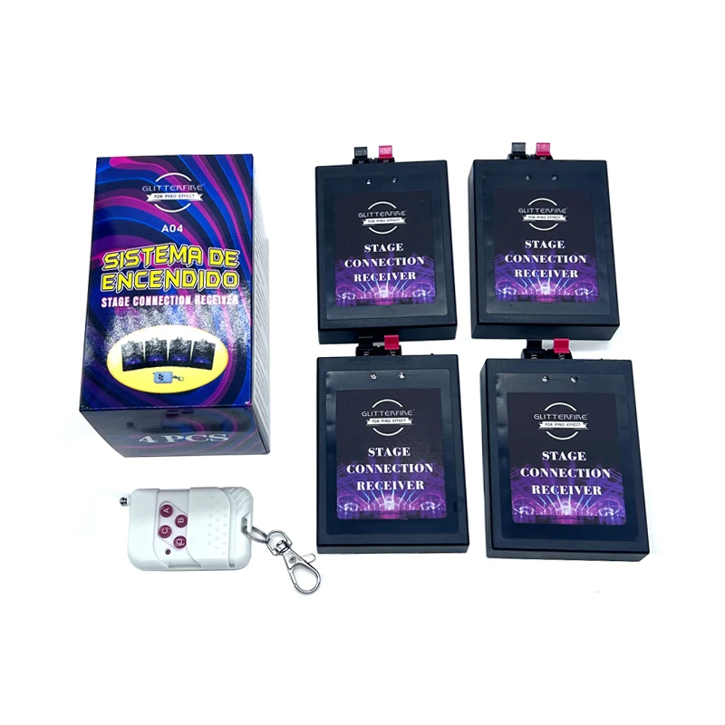 Electronic fireworks 4 channel receivers firing system wireless remote control fireworks firing system for wedding equipment