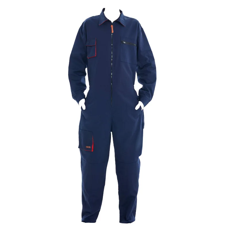 Thickened wear-resistant workshop clothing Large zipper pocket Workwear overalls set work Clothes Uniform Workwear