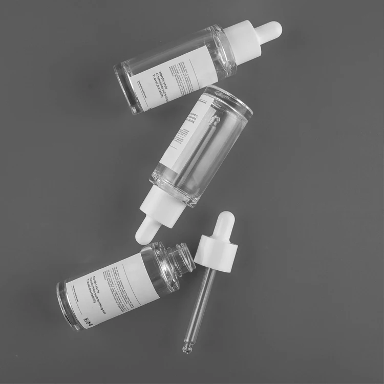 High Quality 40Ml/50ML/100ML/150ML/200ML  Petg Transparent Plastic Cosmetic Dropper Bottle For Essential Oil