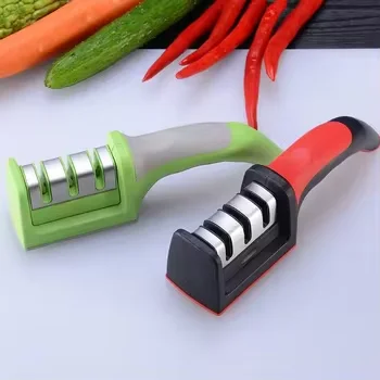 Professional Wholesale Big Discount Diamond Knife Sharpener Abs Kitchen Best Selling Products Knife Sharpener With 3 Stage
