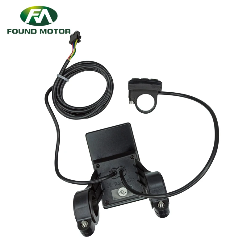 M5 LCD Panel Screen Bicycle Display Meter 6 Pin SM Connector Compatible with 31.8/22.2mm Handlebar for Electric Bike