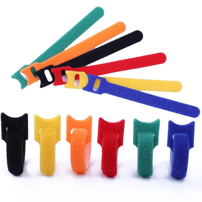 Клейкие кабельные стяжки с крючками и петлями