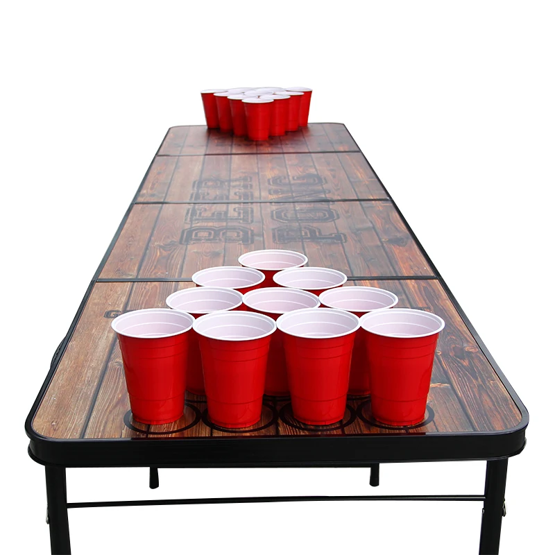 
8 Foot Beer Pong Table with Customizable Dry Erase Surface 