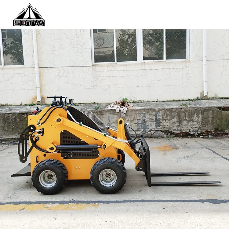 Chinese Cheap Epa Engine Mini Skid Steer loader 900kg 23hp Wheel Crawler Skidsteers loader track skidsteer attachments loader