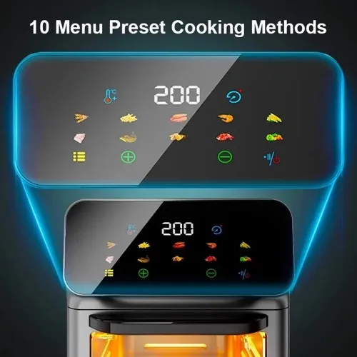 Home kitchen appliances digital smart deep fryer 5.5L 10L electric air fryer oven