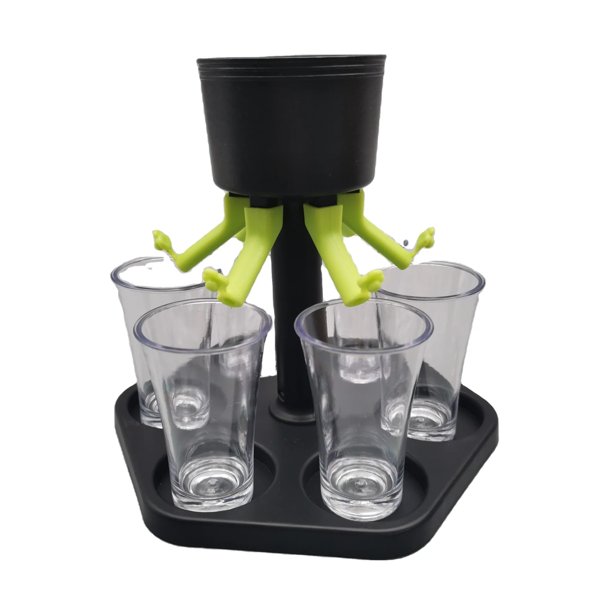 TikTok Hot sale Party Beer Wine Dispenser 6 Shot Glass Dispenser With Holder
