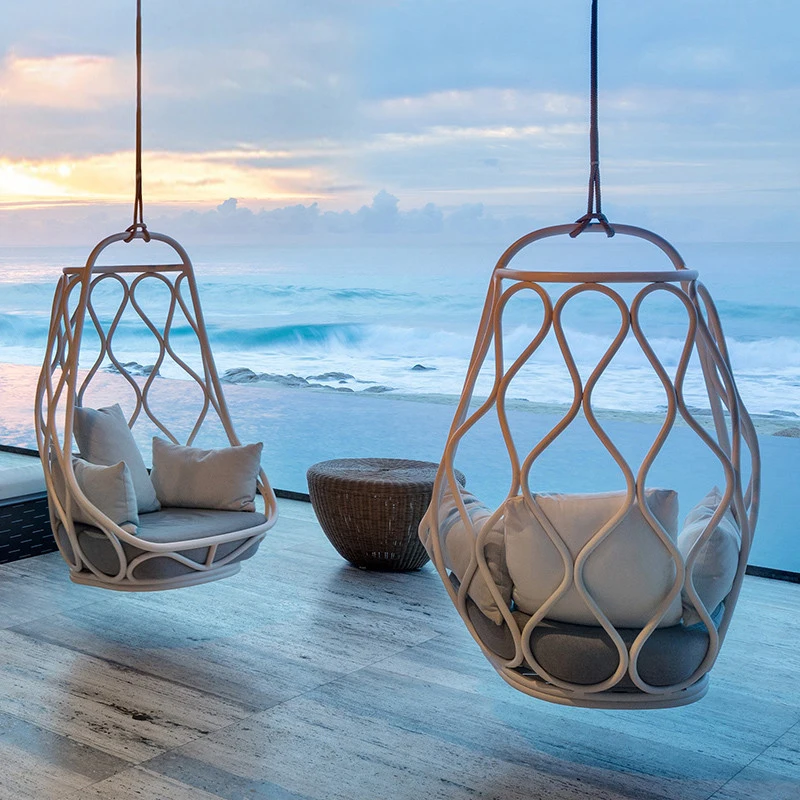 Outdoor hanging chair swing indoor home bedroom cradle chair hammock net red hanging chair balcony bird nest hanging wicker