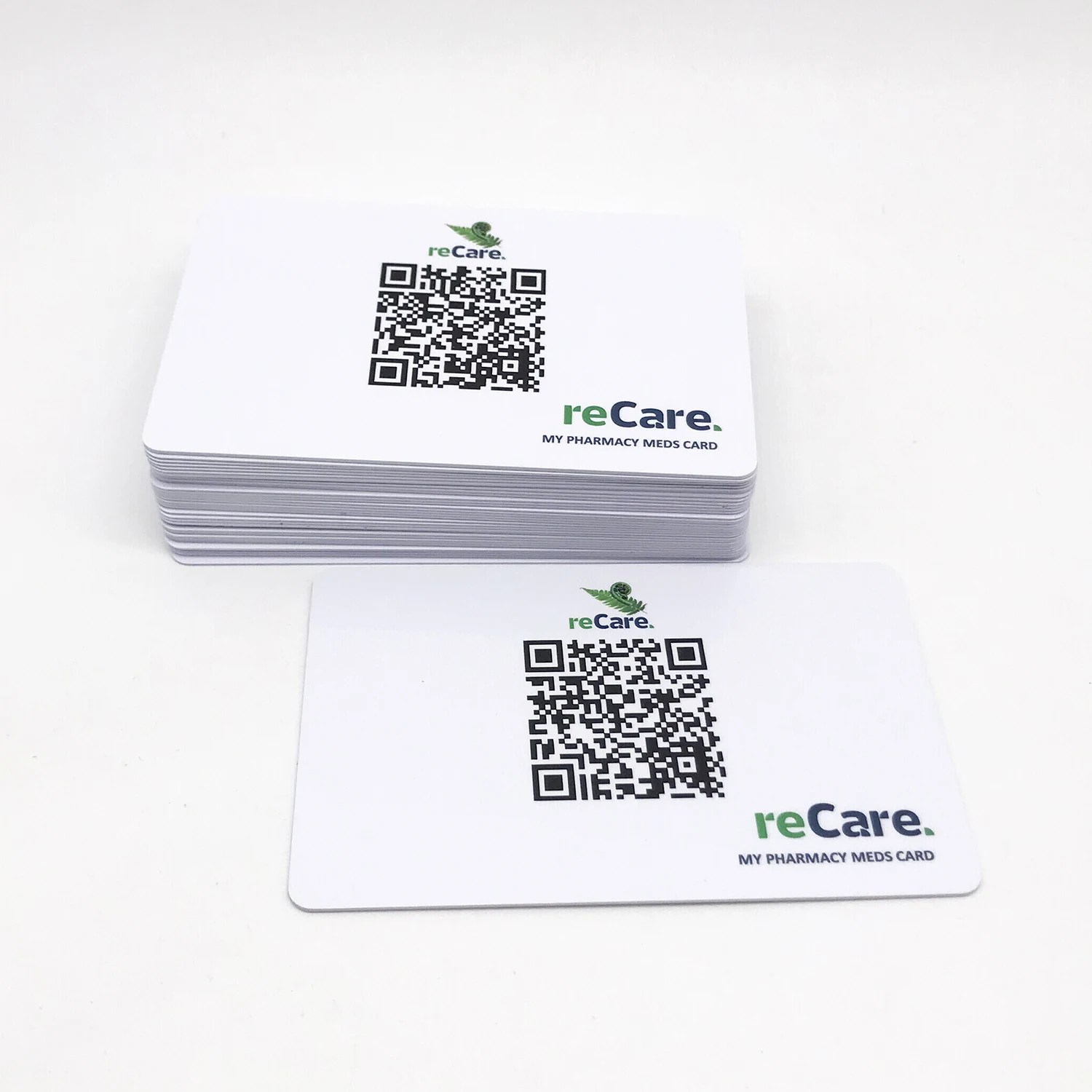 Thermal printable Plastic Medical insurance card with unique QR code