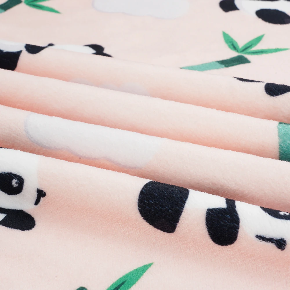 Luxury Plush Polyester Customized Soft Printed Bedding Throw Custom Logo Flannel and Fleece Blanket with Design on Both Sides