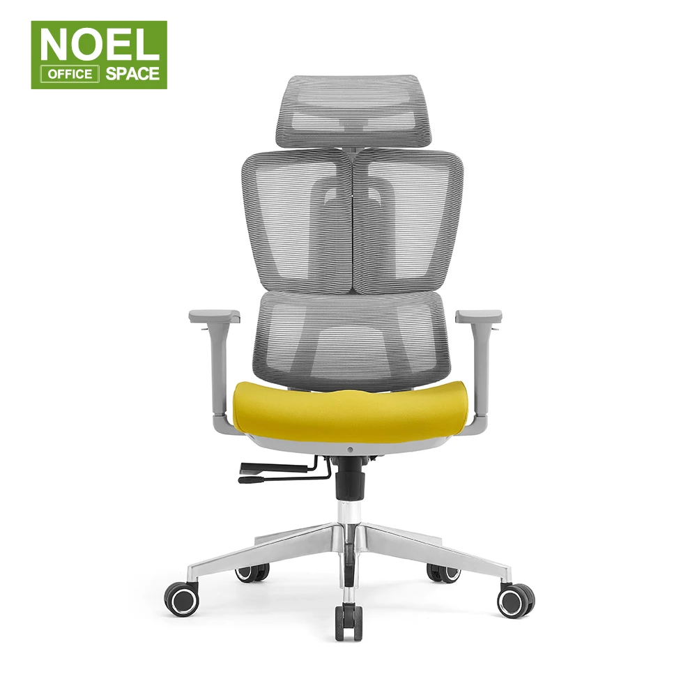Foshan New luxury modern design ergonomic office mesh fabric chair Comfort Swivel executive chair with 6D armrest