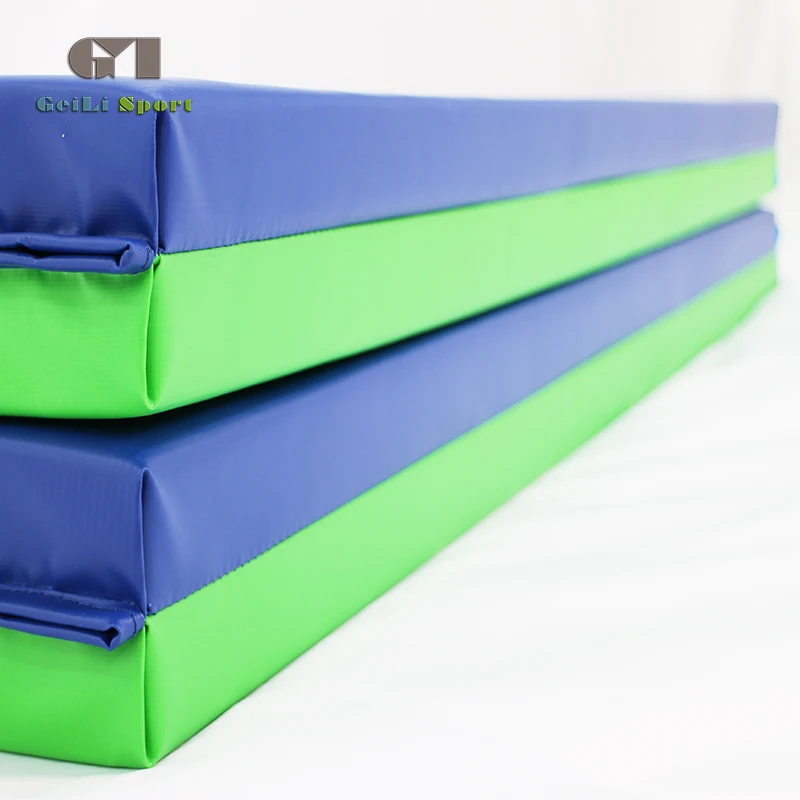 Factory price folding panel polyethylene foam gymnastics crash mats gymnastics mat