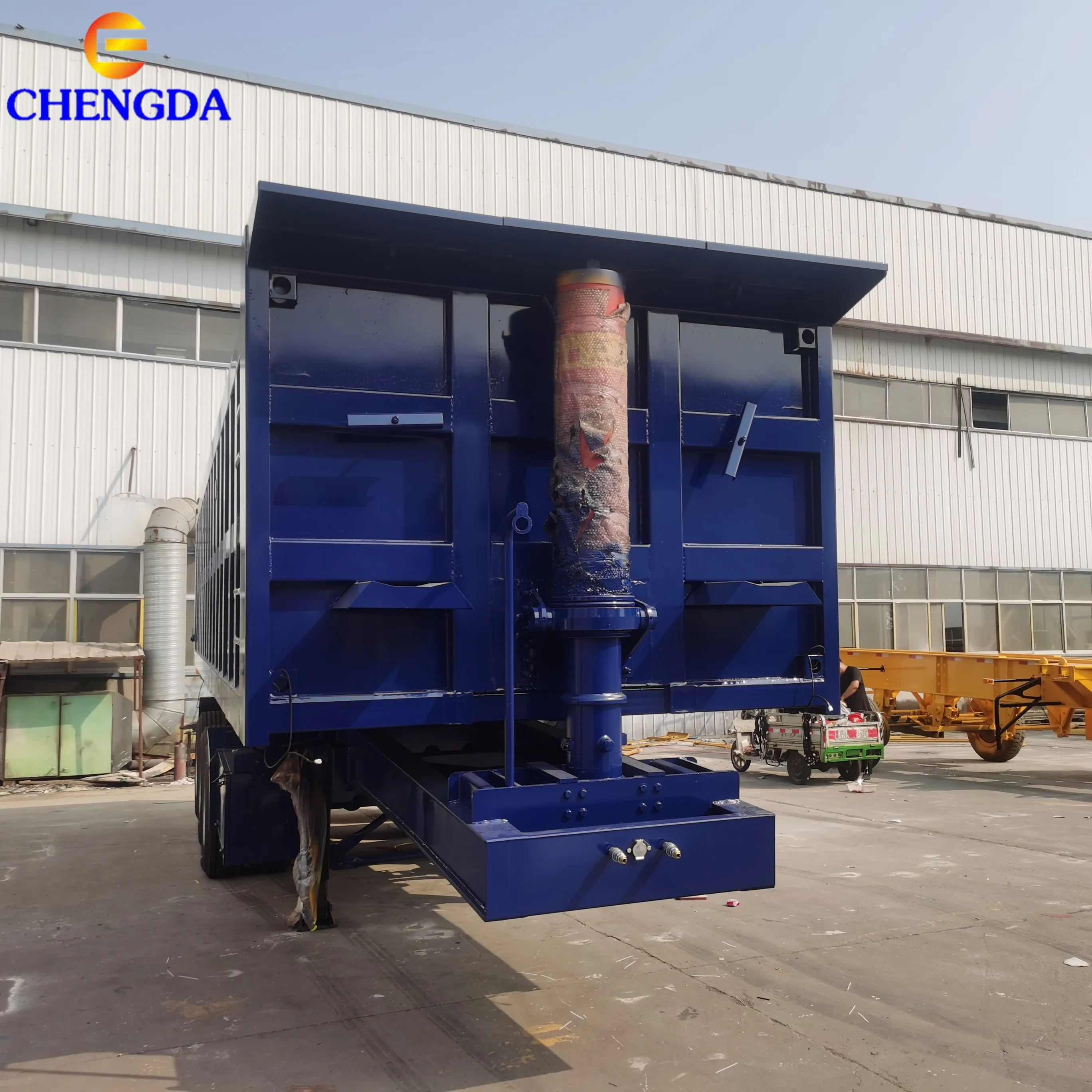 40Ft 60Ft 3/4/5 Axle 40 Ton 60 Tons 70T 80T Mechanical Suspension Maximum Load Mining Dumper Dump Tractor Truck Semi Trailer