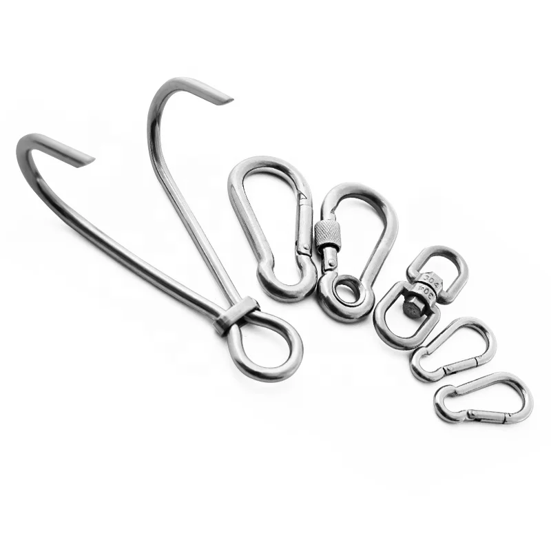 Strong Swivel Snap Hook For Wire Rope For Cable Assembly Steel Clasp Hanging Stainless Steel Rotate Hook For Lifting