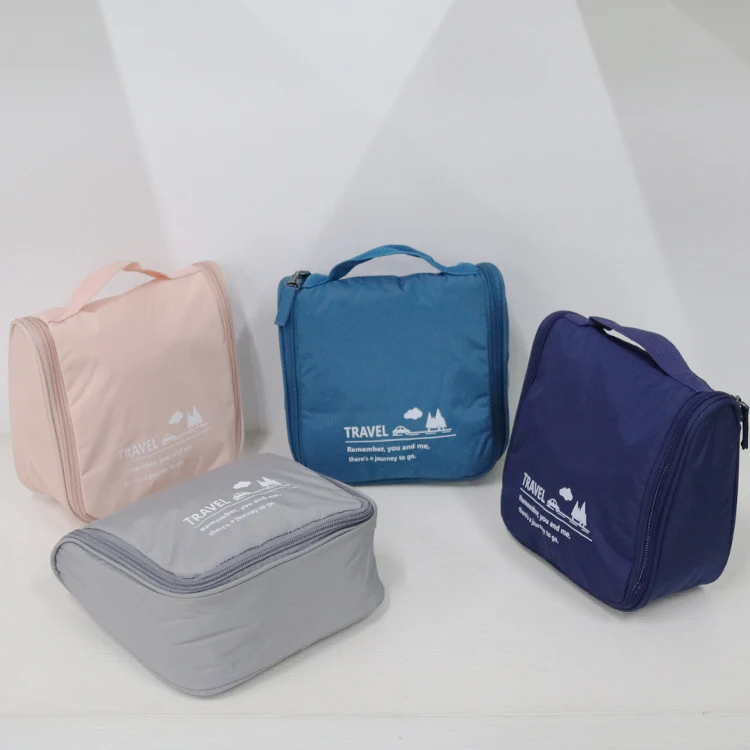 Custom Logo Business Wash Bags High-Capacity Toiletries Bag Travel Bag With Hanging Hook