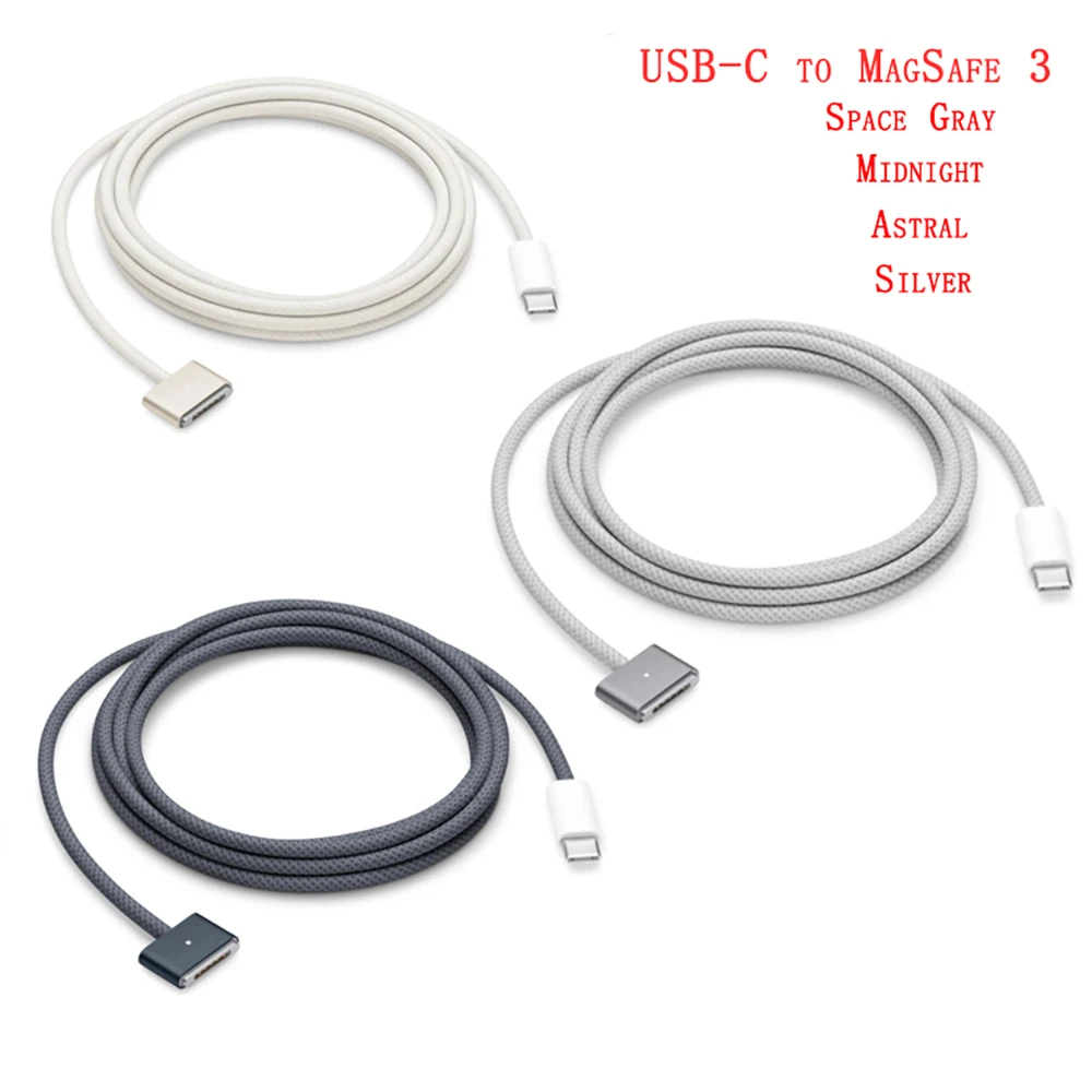 140 Вт USB C зарядное устройство адаптер питания для Mac Book Pro 16 14 дюймов M2 M1 PD3.1 2022 м2 Воздух 13 15 6.6FT на 3 плетеный кабель