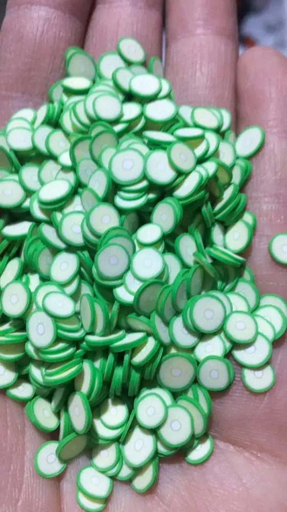 2020 New Miniature Polymer Clay Fruit Slices Miniatures Pizza Food Slime Sprinkles Confetti for Nail Art Crafts