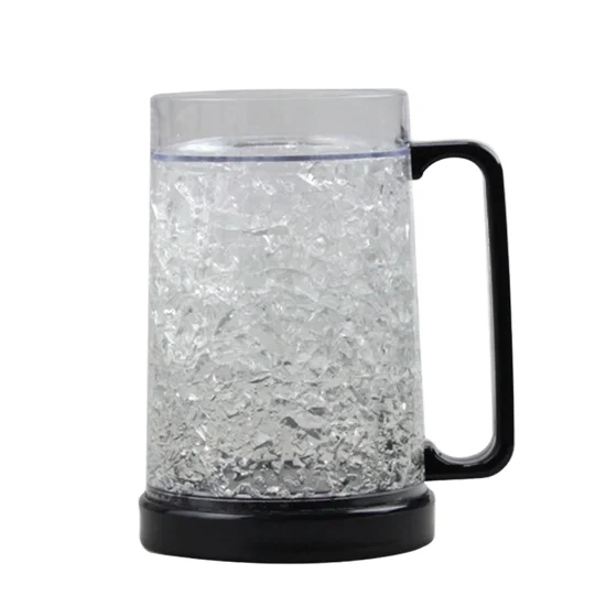 BPA-Free Plastic iced Gel Beer Freezer Mug Creative Style PS Material for Halloween & Christmas