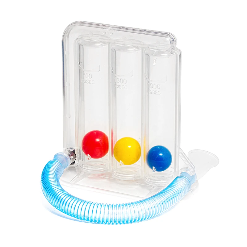 Professional Respiratory Exerciser Latex-free Volumetric 3 Balls Incentive Spirometer manufacturer