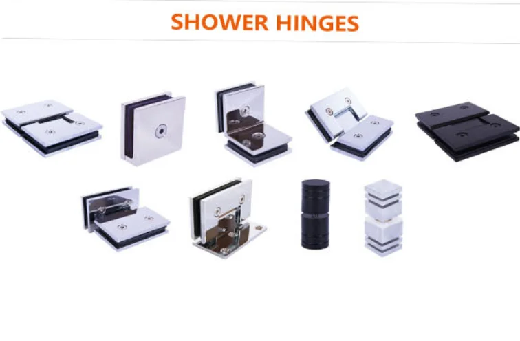 Aledaer High Quality Shower Room Door Hinge Frameless Glass Hardware Stainless Steel Mirror Polished Door Hinge