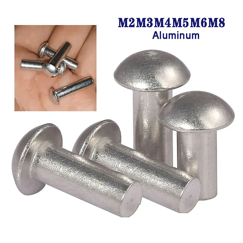 Best Selling Factory Flat Head Steel and Semi-Tubular Rivets for Truck Brake Pads Durable Aluminium Brass Copper Materials