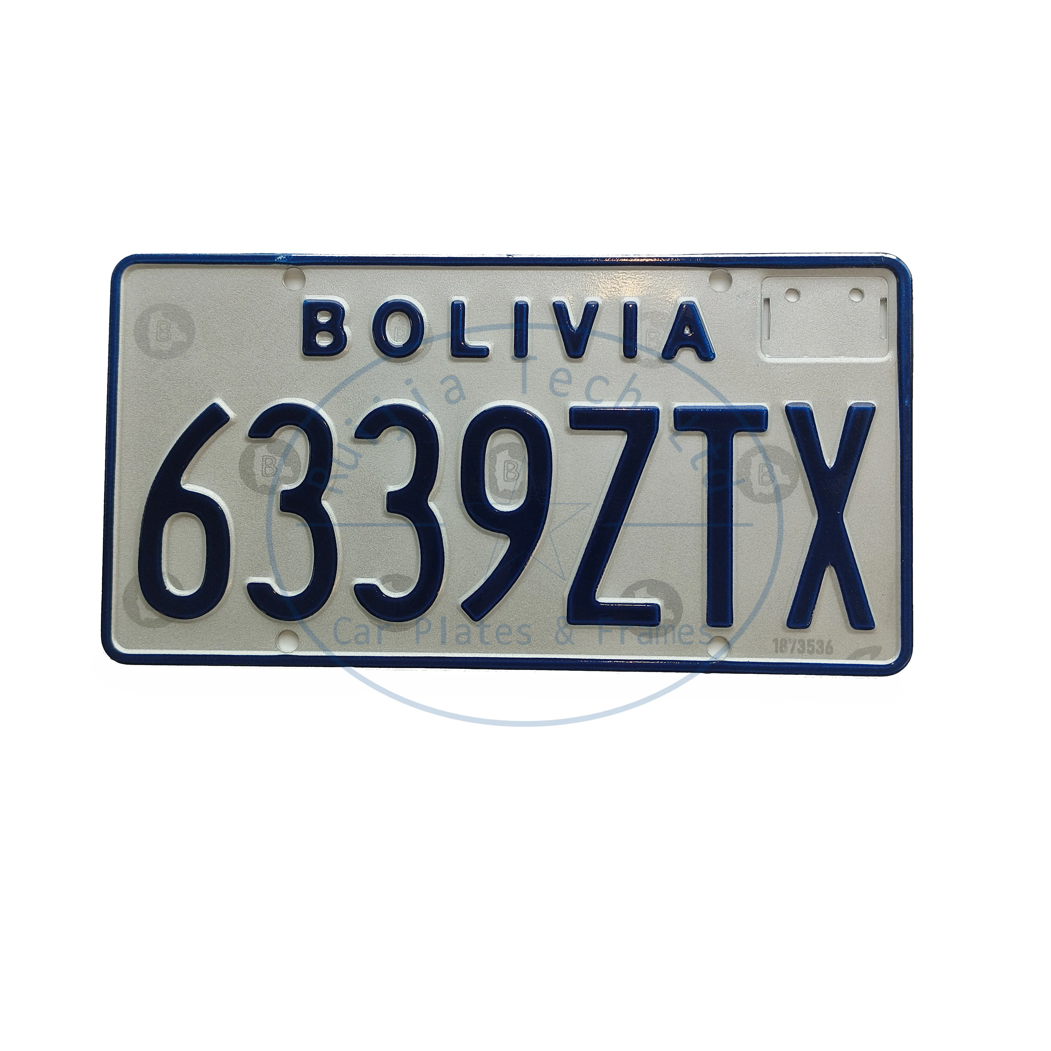 Aluminum embossed gold-stamped reflective can be customized with digital letters and numbers for vehicle license plates