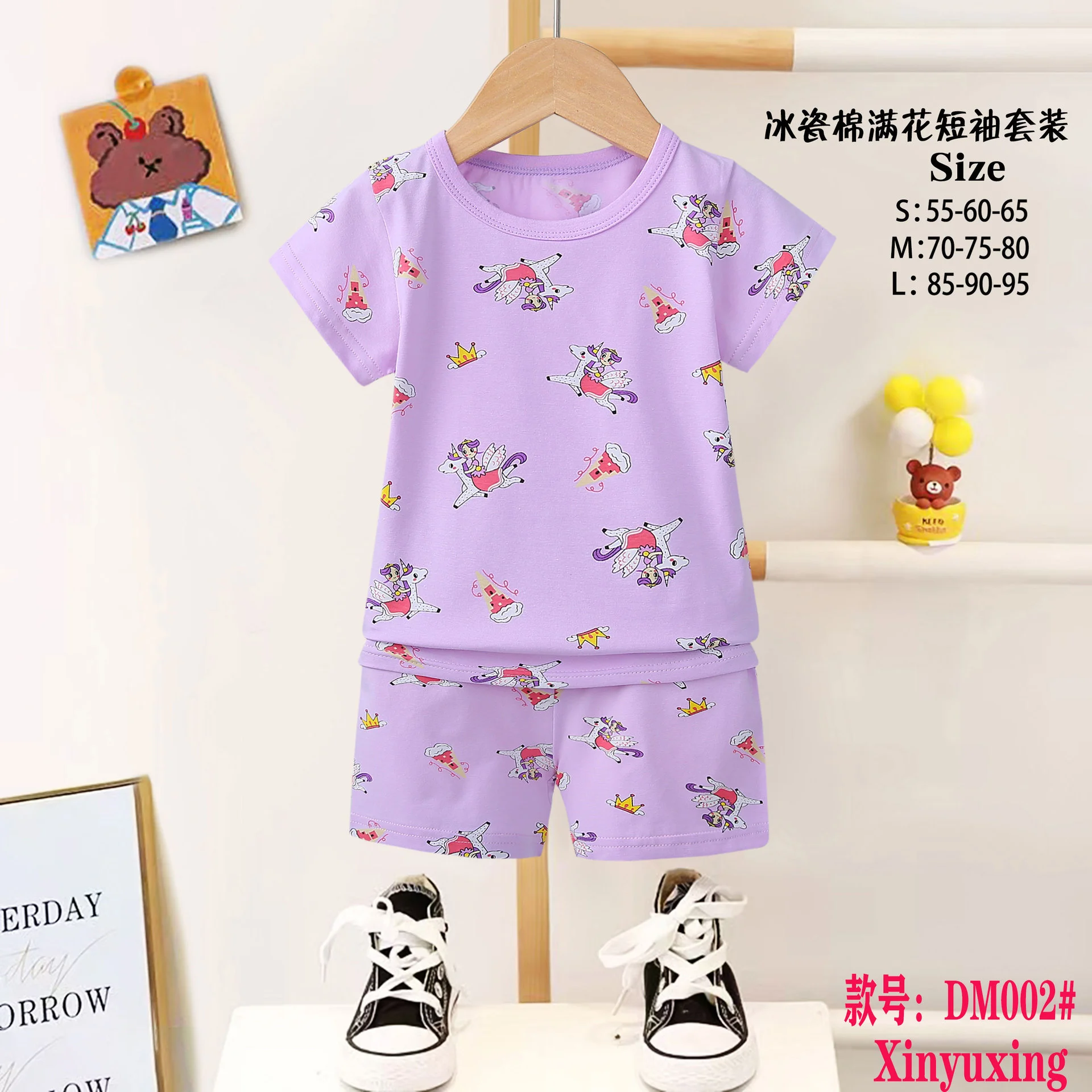 Pajamas 3-8 Years Old Children Pajamas Boys And Girls Kids Pyjamas 100% Cotton Baby Pajamas Set Wholesale