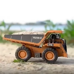 kids toy 1/24 Radio Control Alloy Metal Excavator Bulldozer dumper 2.4G RC Die cast Construction Truck Toys Set