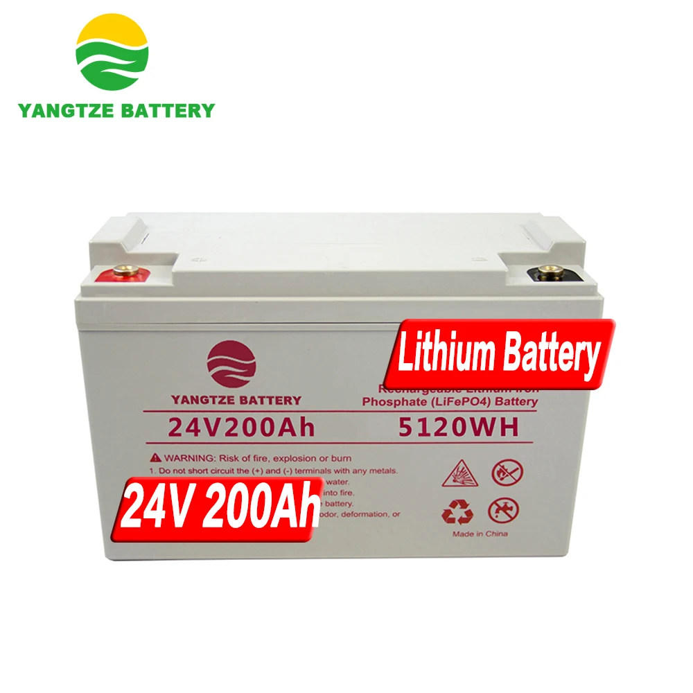 Янцзы дешевые lifepo4 батарея 24v 200ah батареи мешочек
