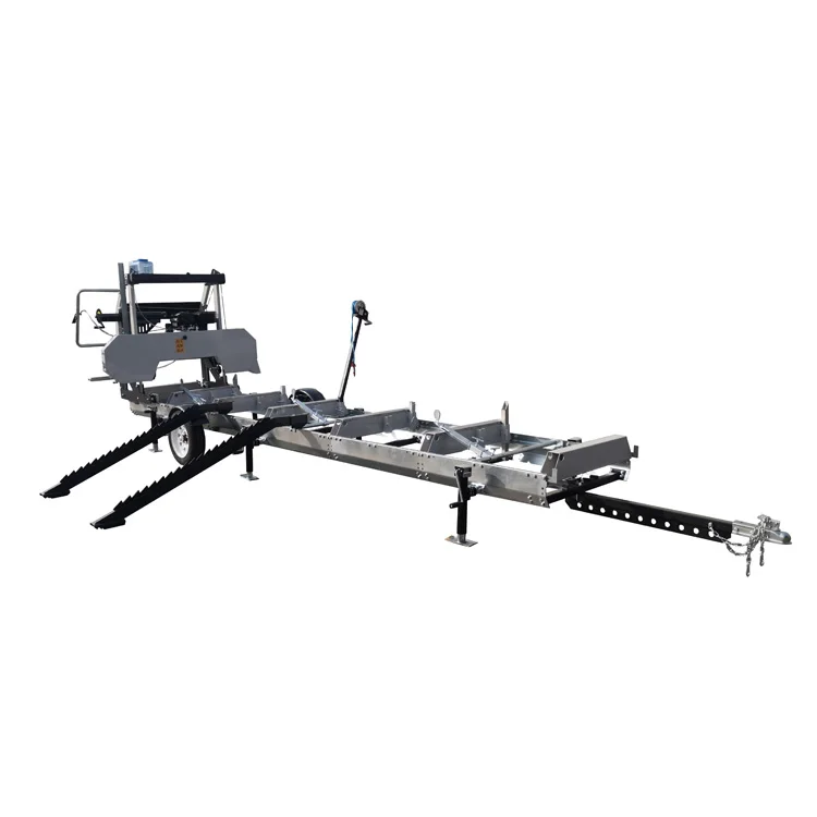 Log Gasoline Portable Band Sawmilll Machine 12L Plastic 4045*32mm Over 76cm 58x100mm 1.98*2m 18cm 48cm 12