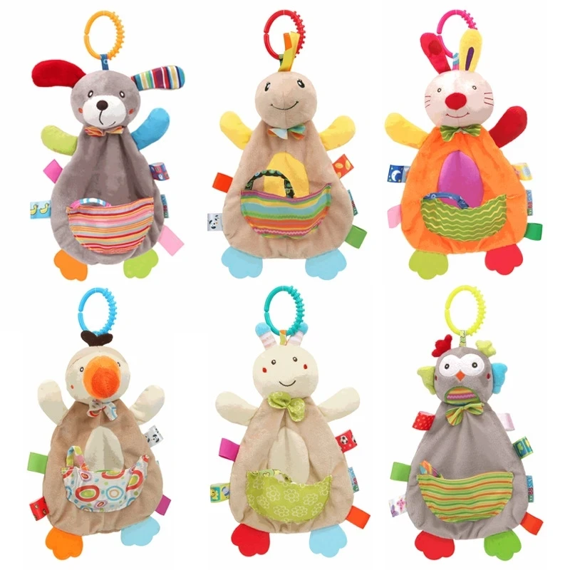 Newborn Baby Plush Stroller Toys Baby Rattles Mobiles Cartoon Animal Hanging Bell Educational Baby Toys 0-12 Months Speelgoed