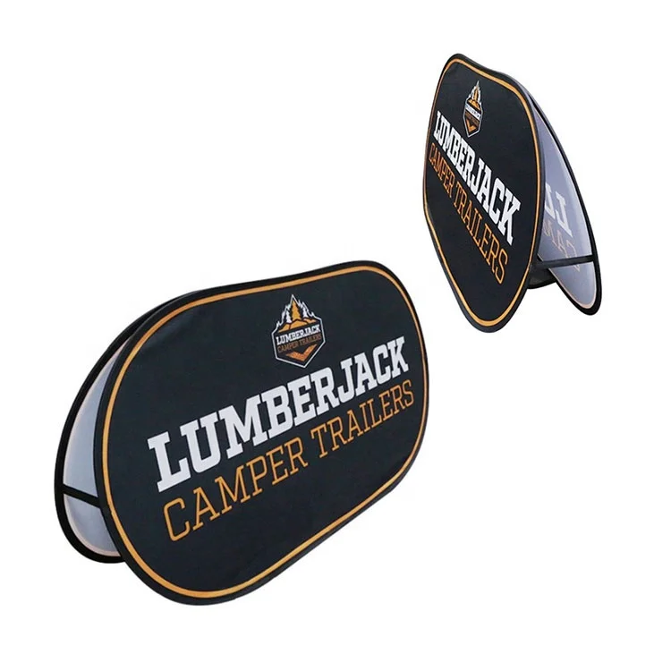 Высокое качество, предназначенная для улицы складной всплывающие рамка дисплея двухсторонняя печать на заказ горизонтальный всплывающий баннер рамки